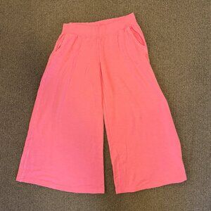 Anthropologie Daily Practice Wide leg lounge pants, sz. M, pink rose